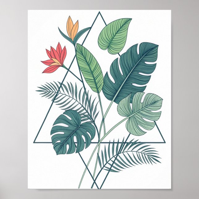 A Minimalist Botanical Illustration Poster (Front)