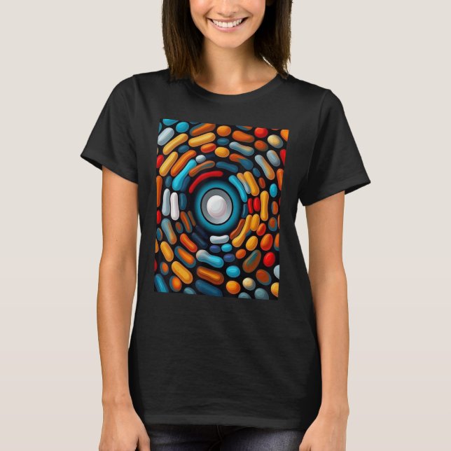 A minimalistic optical abstract artwork T-Shirt (Front)