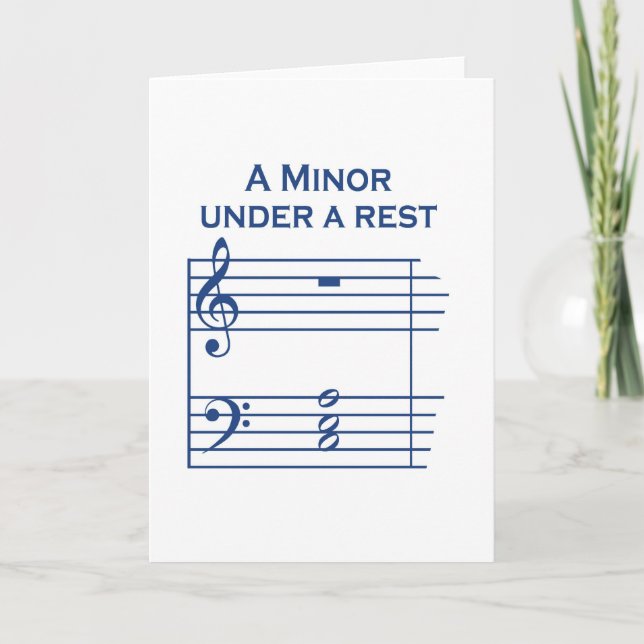 A Minor Greeting Card (Front)