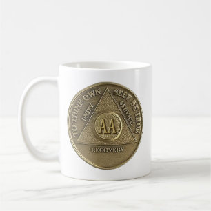 A Miracle Happened On CUSTOM DATE Sober Coin Coffee Mug