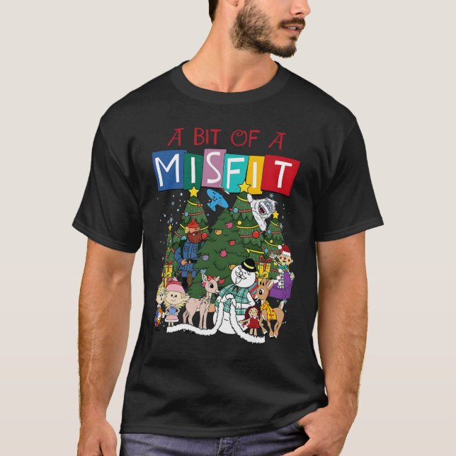 A Misfit Island Christmas Rudolph The Red Nosed Re T-Shirt (Front)