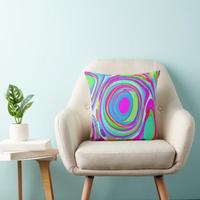 A Mixture of Colourful Patterns Art Cushion (Chair)