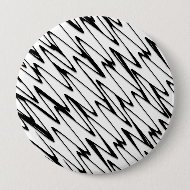 A Modern Abstract Energetic Line Art  10 Cm Round Badge (Front)