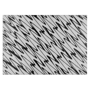 A Modern Abstract Energetic Line Art Cutting Board