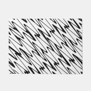 A Modern Abstract Energetic Line Art Doormat