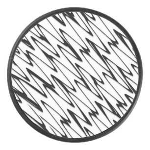 A Modern Abstract Energetic Line Art Hockey Puck