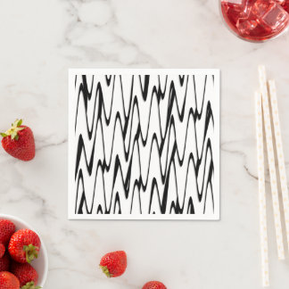 A Modern Abstract Energetic Line Art  Napkin
