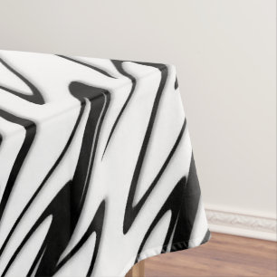 A Modern Abstract Energetic Line Art Tablecloth