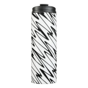 A Modern Abstract Energetic Line Art  Thermal Tumbler
