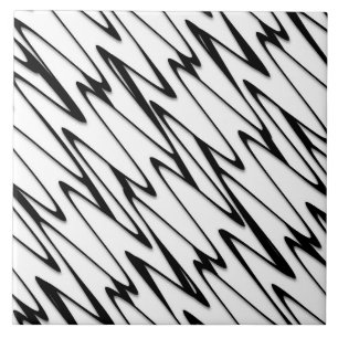 A Modern Abstract Energetic Line Art Tile