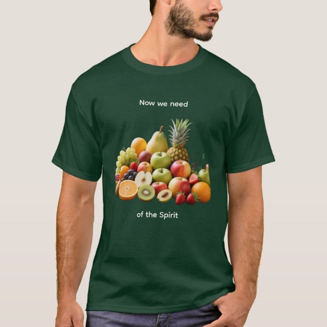 A modern and Minimalist Fruits of Spirit T-Shirt (Front)