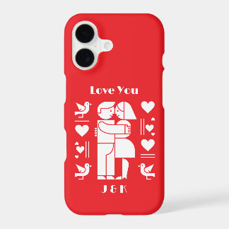 A modern Bauhaus personalized Valentine’s Day