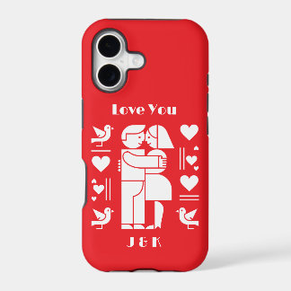 A modern Bauhaus personalized Valentine’s Day