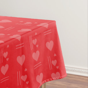 A modern Bauhaus Valentine’s Day Tablecloth