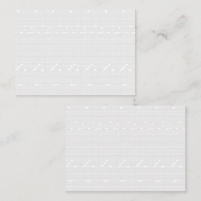 A modern design featuring a sleek combination of w appointment card (Front/Back)