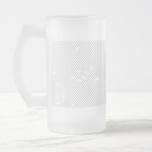 A modern design featuring a sleek combination of w frosted glass beer mug