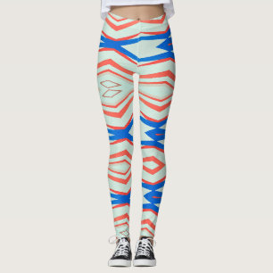 A modern multicolor abstract "Ratti_Creative_Arts" Leggings