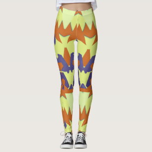 A modern multicolor seamless "Ratti_Creative_Arts" Leggings