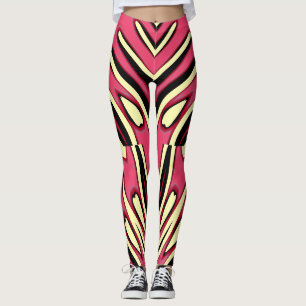 A modern multicolor seamless "Ratti_Creative_Arts" Leggings