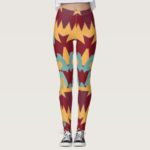A modern multicolor seamless "Ratti_Creative_Arts" Leggings