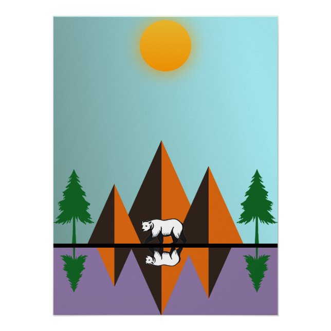 A Modern Nature Escape Poster (Front)