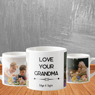 A Modern Photo Collage Mug for Grandma