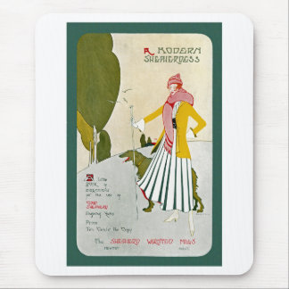 A Modern Shepherdess Mouse Pad