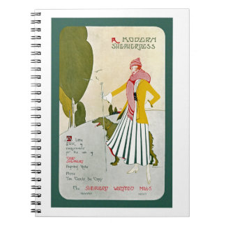 A Modern Shepherdess Spiral Notebook