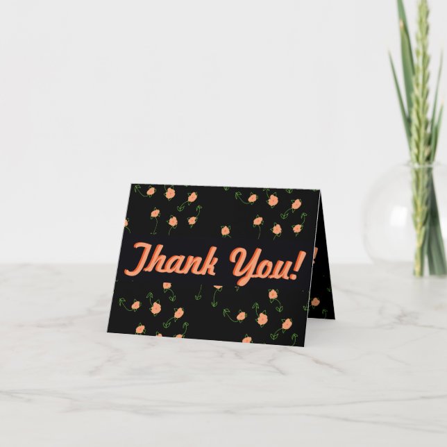 A Modern Thank You Note Card (Front)