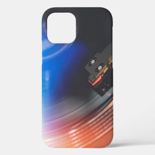 A modern turntable to play music on audio disc. Hi iPhone 12 Case