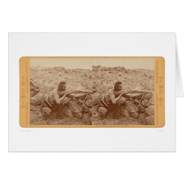 A Modoc Brave on the Warpath (1172) (Front Horizontal)