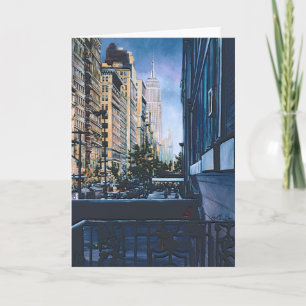 A Moment Hush in the City Limits Greeting Card