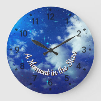 A Moment in the Stars Wall Clock | Night Sky Decor