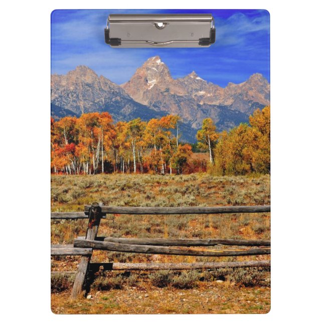 A Moment in Wyoming in Autumn Clipboard (Front)