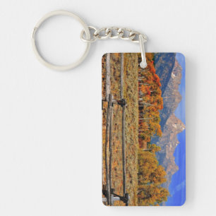 A Moment in Wyoming in Autumn Key Ring