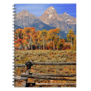 A Moment in Wyoming in Autumn Spiral Notebook