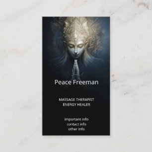 A Moment of Grace Meditation Art Business Card