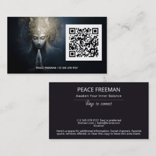 A Moment of Grace   Meditation Art Business Card