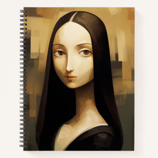 A Mona Lisa reimagined, a classic but also new. Notebook