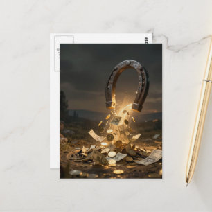 A Money Magnet AI Art Postcard