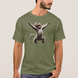 A monkey turns his arms up. T-Shirt