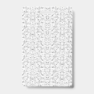 A monochrome pattern featuring numerous intersecti ID badge