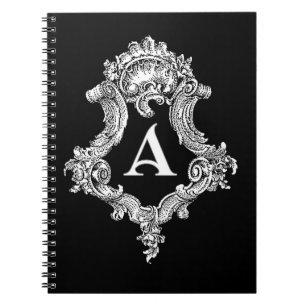 A Monogram Initial Spiral Notebook