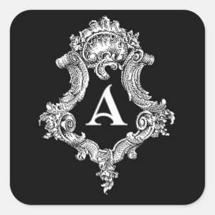 A Monogram Initial Sticker