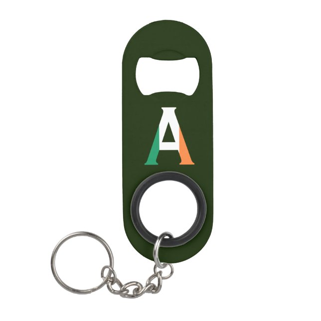 A Monogram overlaid on Irish Flag bocnt (Front)