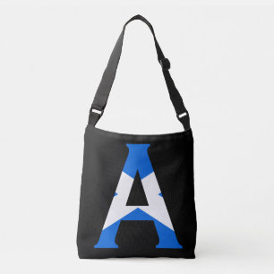 A Monogram overlaid on Scottish Flag cbbcnt Crossbody Bag
