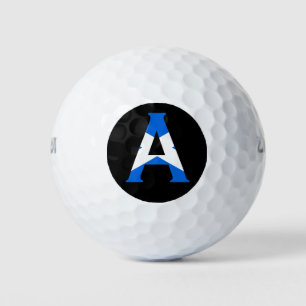 A Monogram overlaid on Scottish Flag wu gbcnt Golf Balls