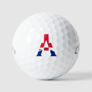 A Monogram overlaid on Union Jack Flag css gbcnt Golf Balls