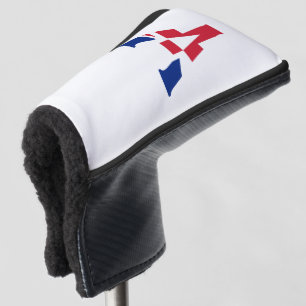 A Monogram overlaid on Union Jack Flag pccnt Golf Head Cover