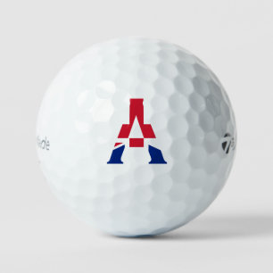 A Monogram overlaid on Union Jack Flag tmtp5 gbcnt Golf Balls